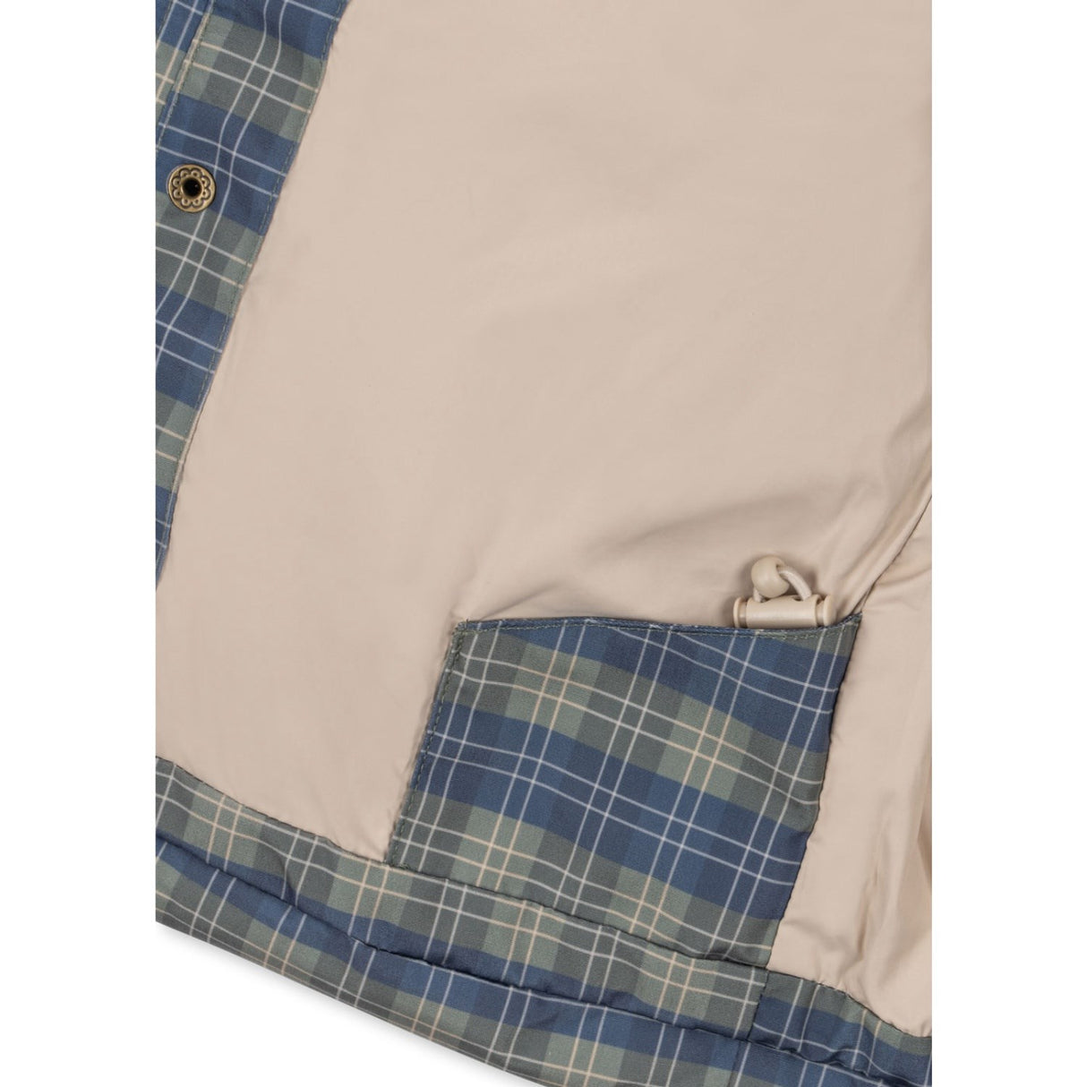 Konges Sløjd Laurel Blue Check Magnum Down Jakke Print Grs