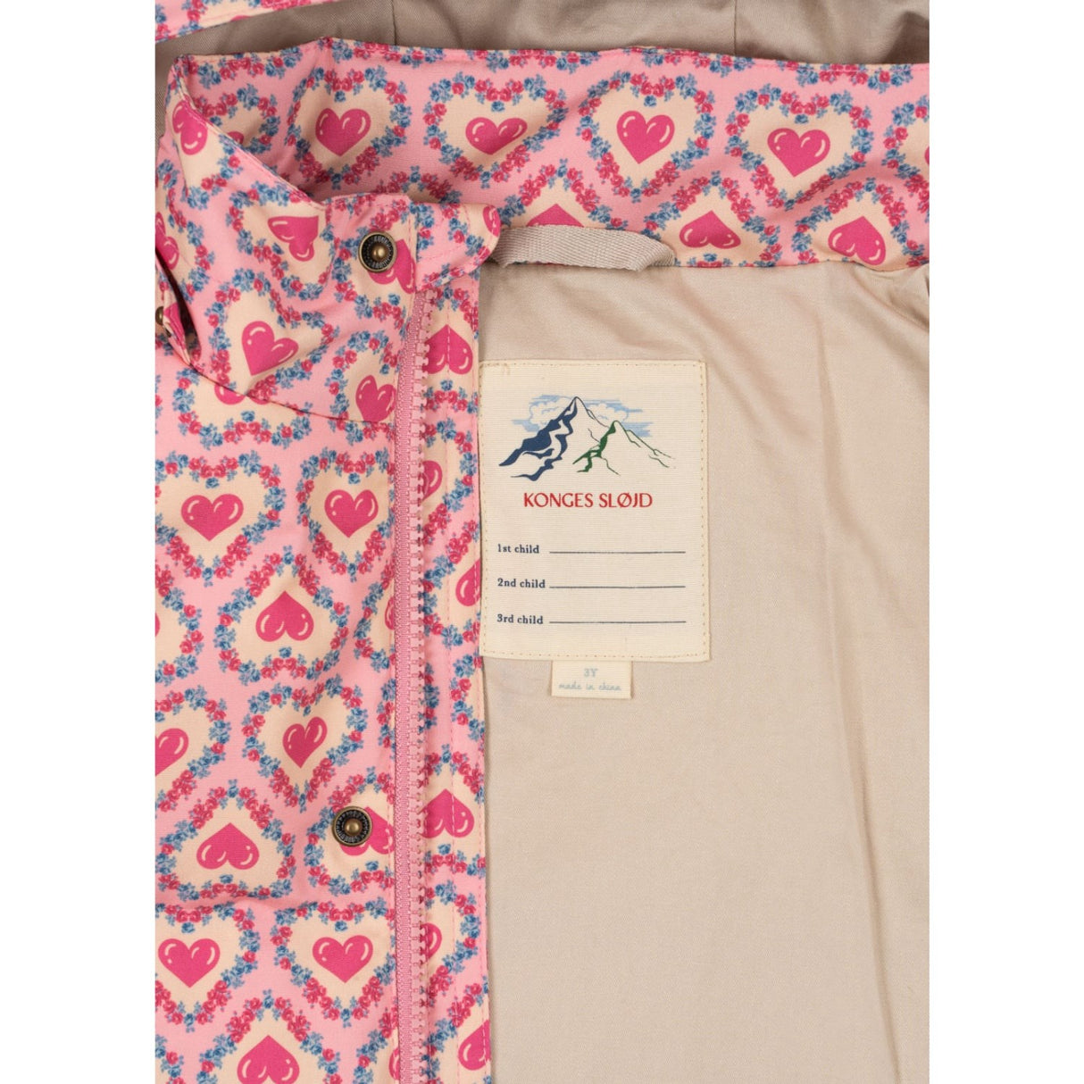 Konges Sløjd Felice Rose Magnum Down Jakke Print Grs