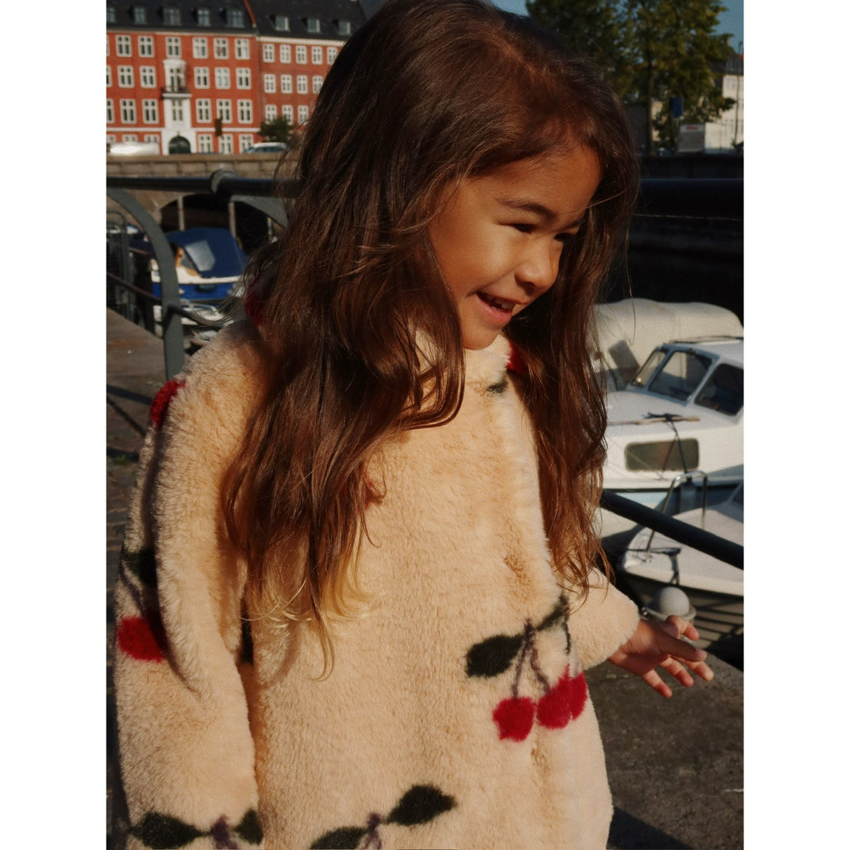 Konges Sløjd Ma Grande Cerise Fuzzie Frakk Grs