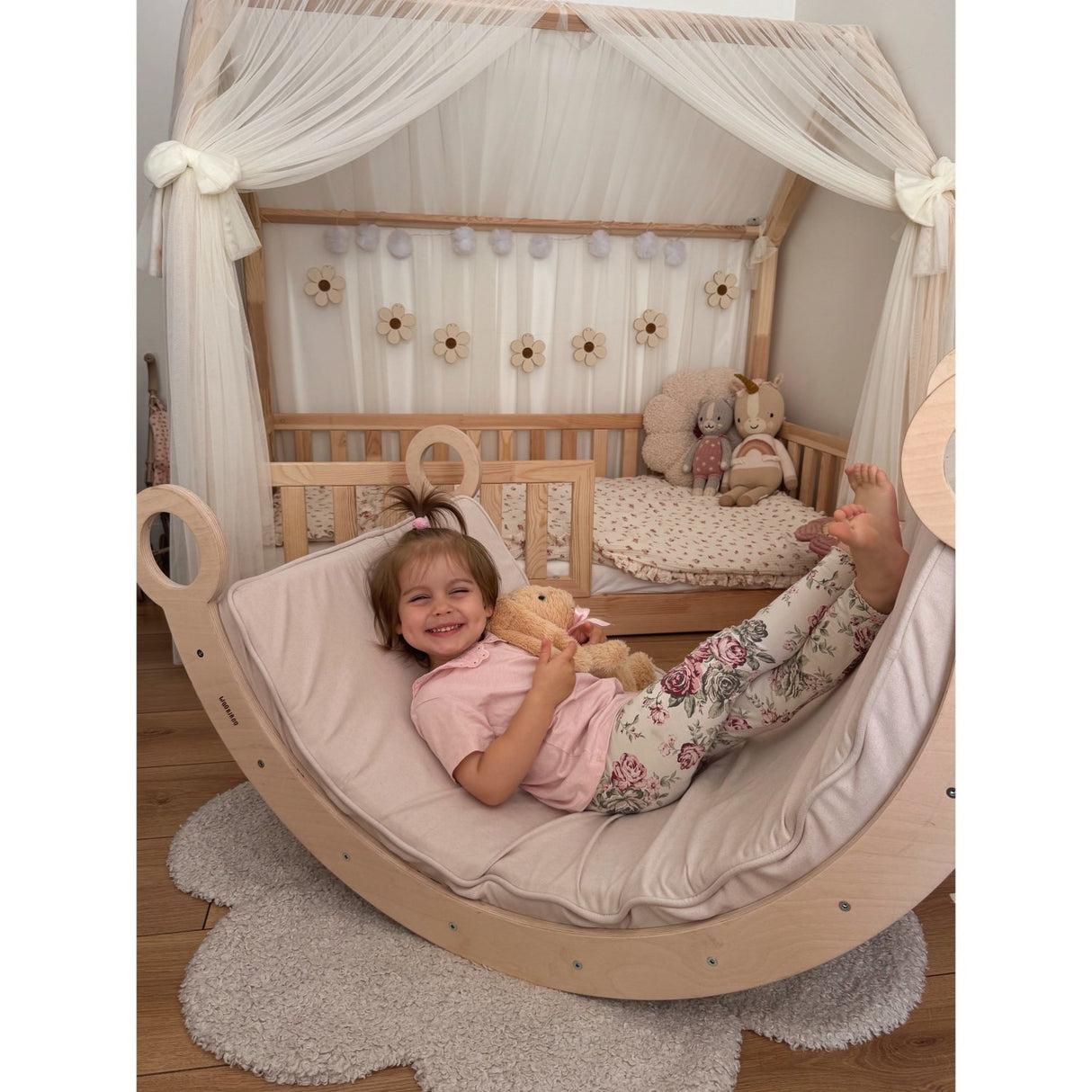 Woobiboo Beige Rocker Madras L