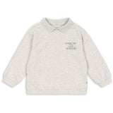 Konges Sløjd Off White Melange Spotty Ls Polo GOTS