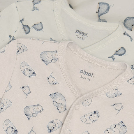 Pippi Flint Stone Natt Drakt W/F -Buttons 2-Pakning