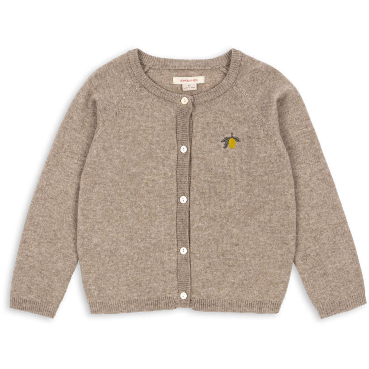 Konges Sløjd Light Brown Mattou Strikk Cardigan