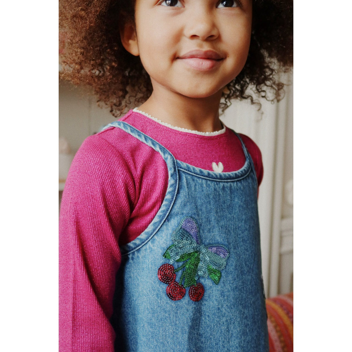 Konges Sløjd Amarena Sequin Magot Paljet Stropp Kjole GOTS