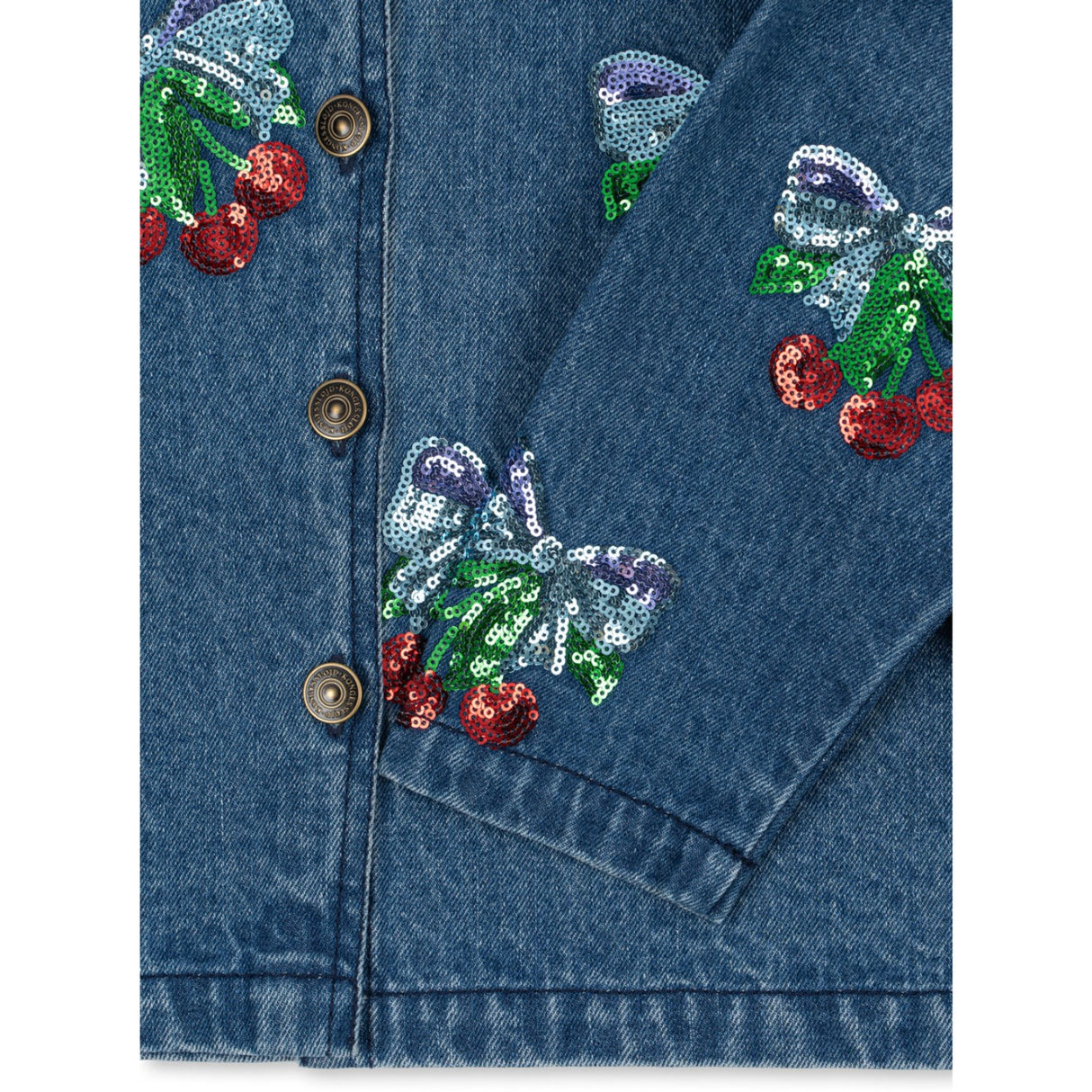 Konges Sløjd Amarena Sequin Magot Paljet Denim Jakke GOTS