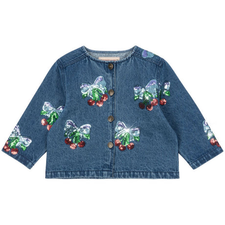 Konges Sløjd Amarena Sequin Magot Paljet Denim Jakke GOTS
