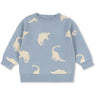 Konges Sløjd Dino Mist Lapis Strikk Sweater GOTS