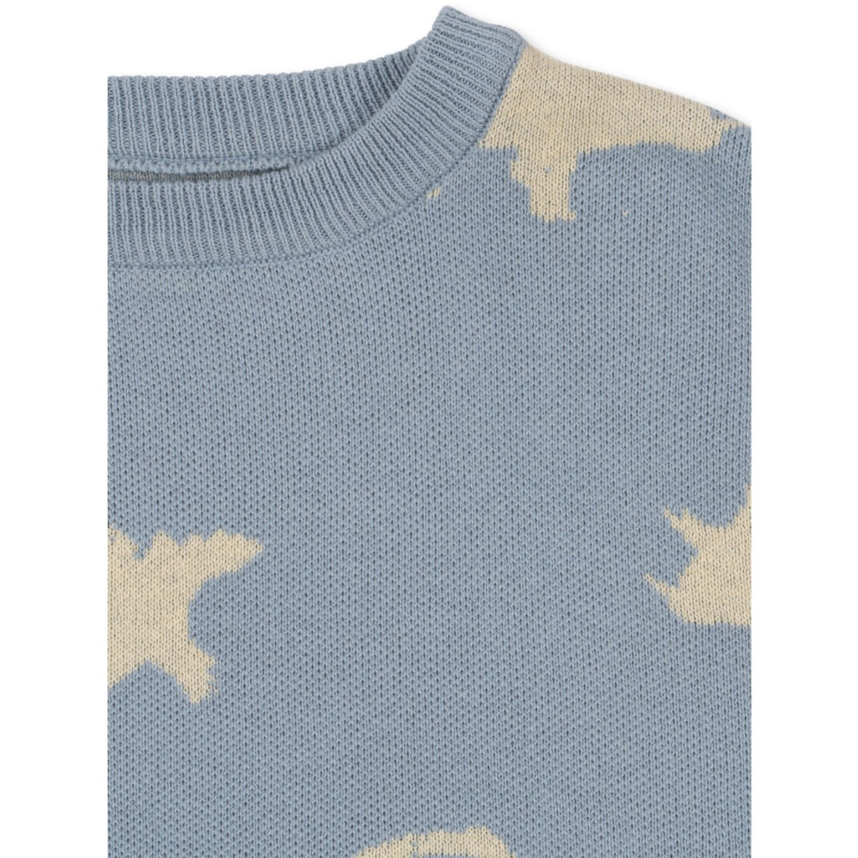 Konges Sløjd Dino Mist Lapis Strikk Sweater GOTS
