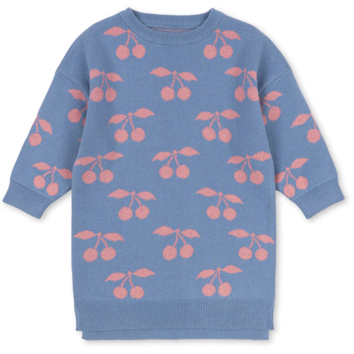 Konges Sløjd Purple Impression Lapis Strikk Kjole GOTS