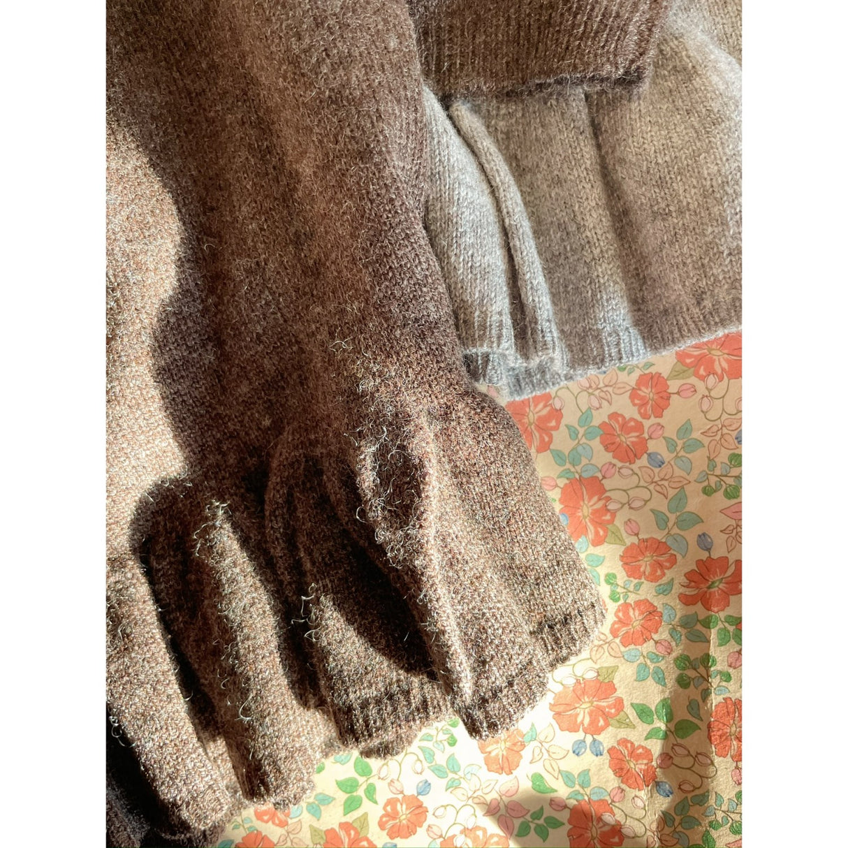 Konges Sløjd Brown Melange Cathy Strikk Sweater