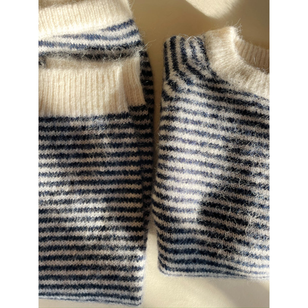 Konges Sløjd Ensign Blue/Buttercream Berle Strikk Sweater