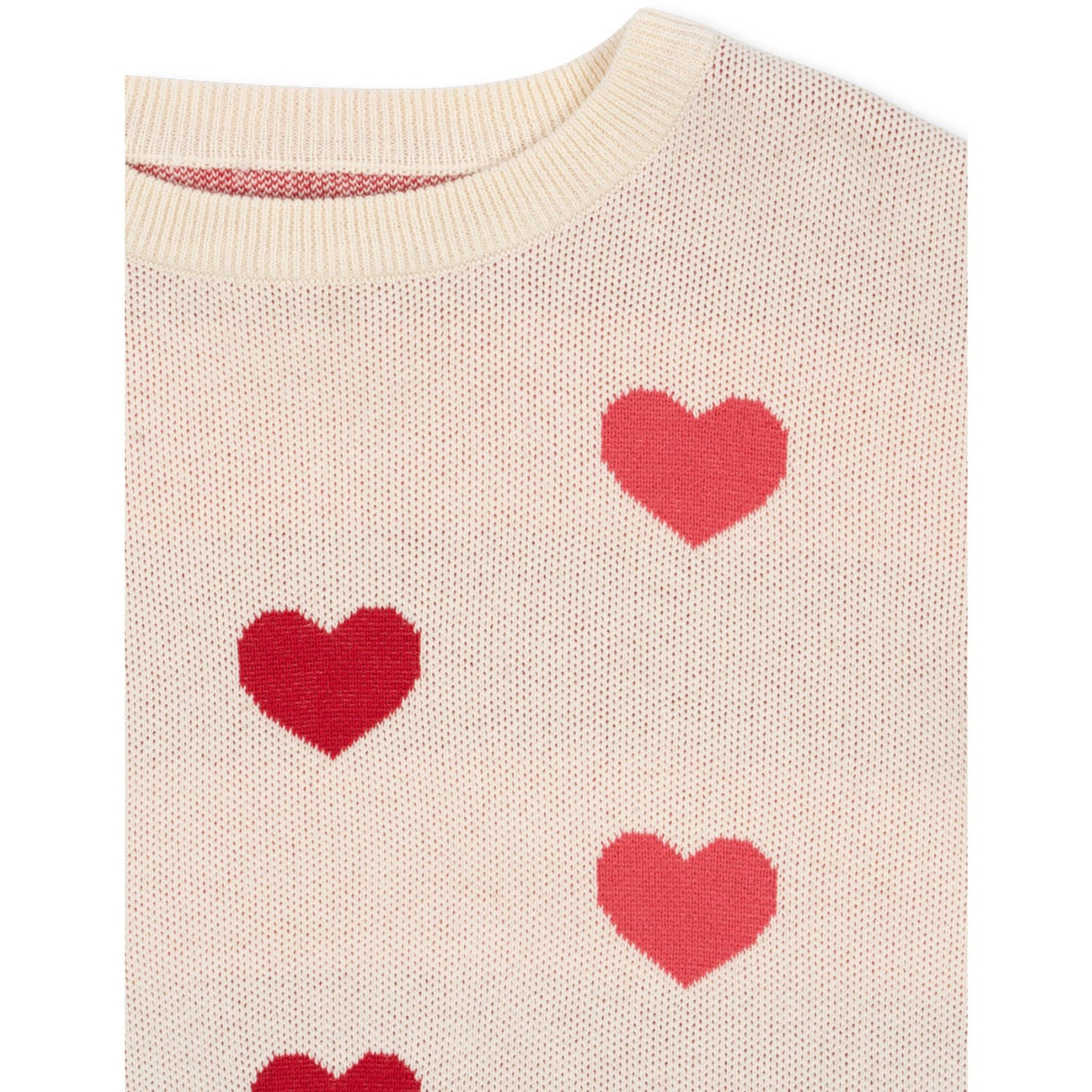 Konges Sløjd Coeur Coloré Duo Pink Lapis Strikk Sweater GOTS