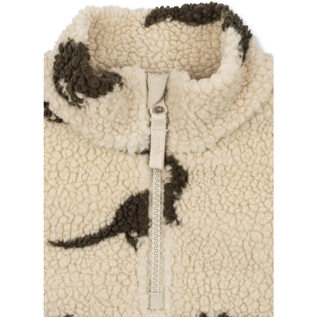 Konges Sløjd Dino Silhouette Jody Teddybjørn Half Zip Grs