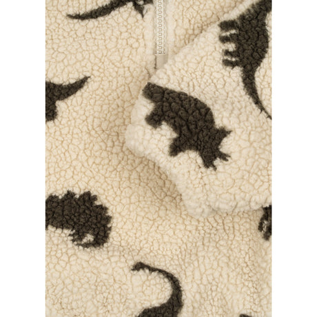 Konges Sløjd Dino Silhouette Jody Teddybjørn Half Zip Grs