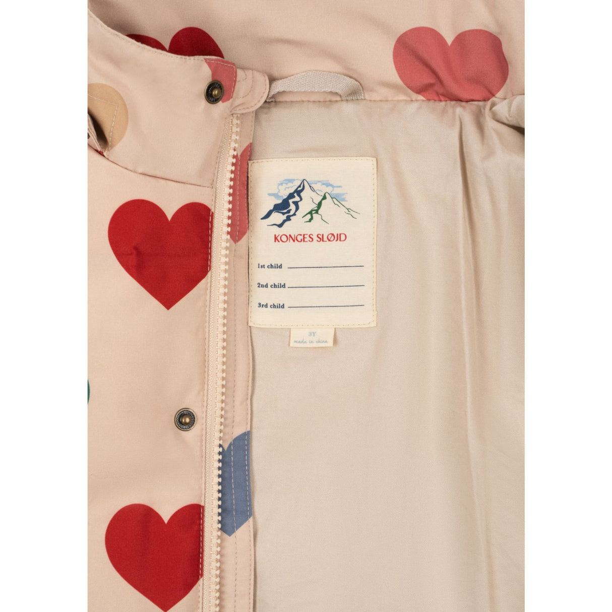 Konges Sløjd Bon Coeur Coloré Magnum Down Jakke Print Grs