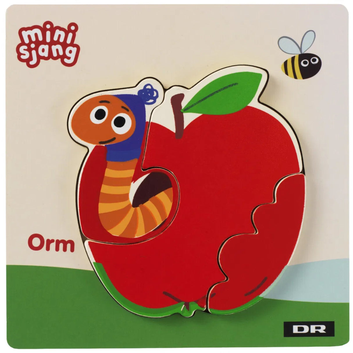 DR Puslespill i tre, 3 brikker, Orm