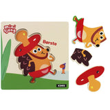 DR Puslespill i tre, 3 brikker, pensel