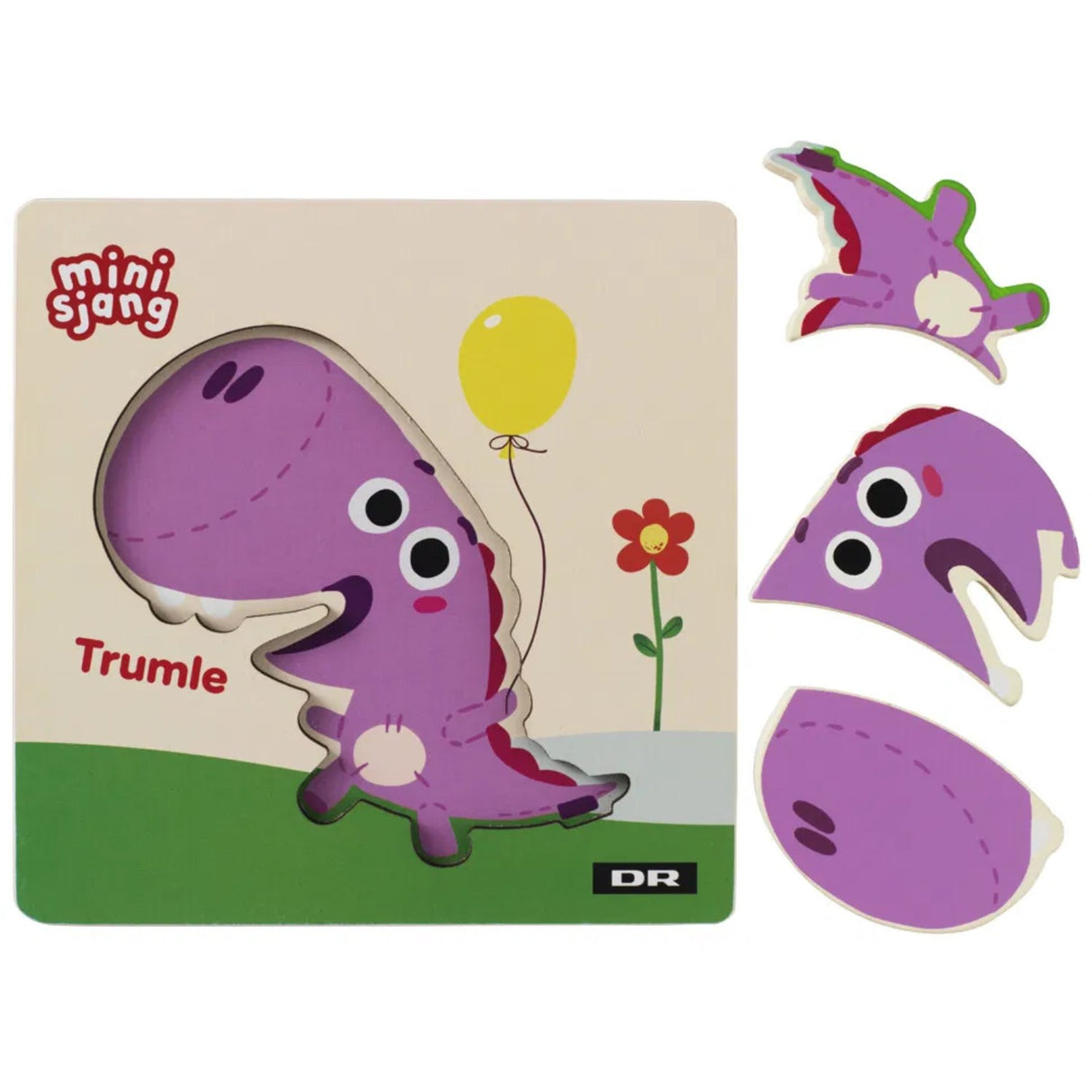 DR Puslespill i tre, 3 brikker, tromme