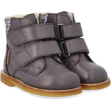 Angulus lavendel/pastell multi glitter TEX støvel med glitter og borrelås lukking