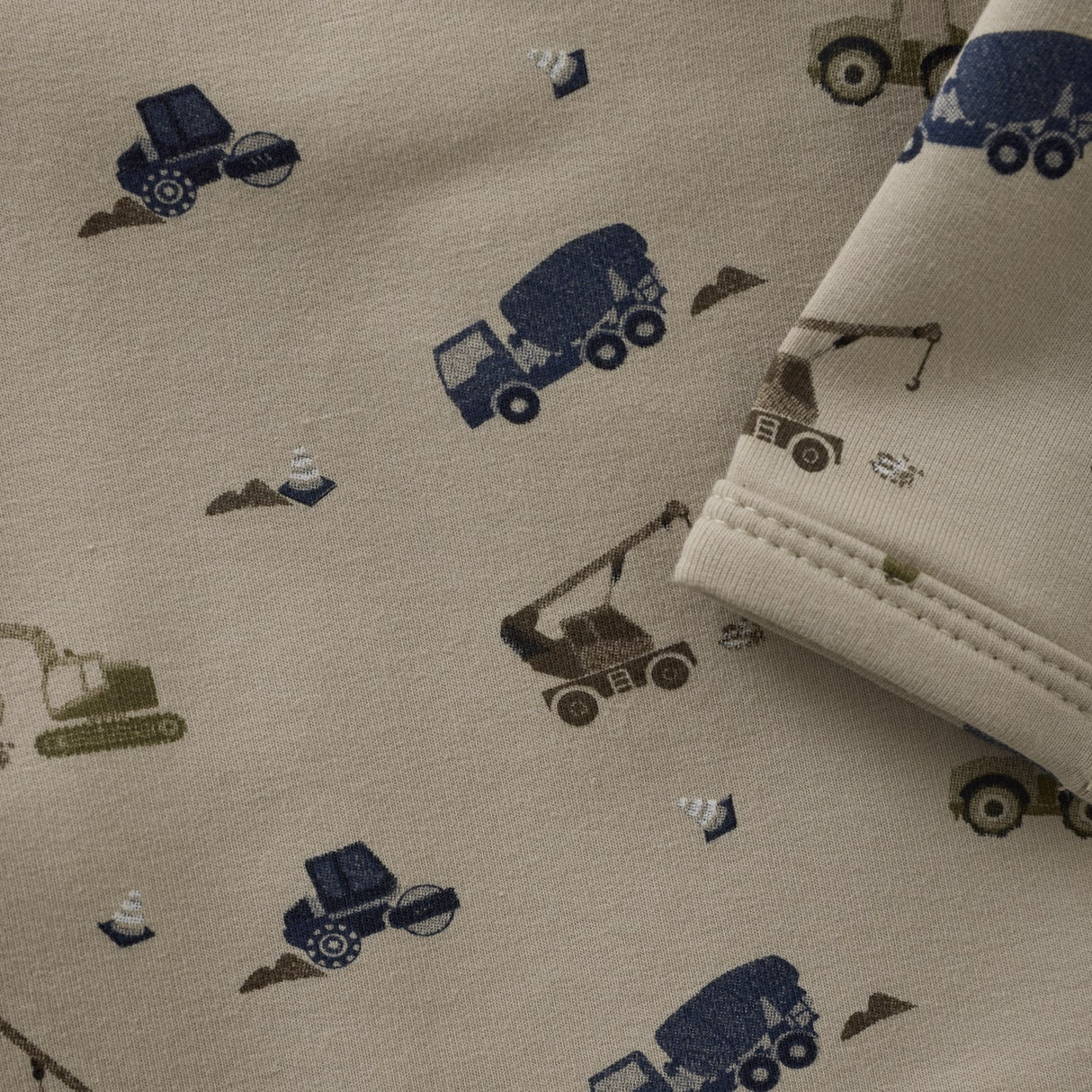 Minymo Oxford Tan Body LS AOP Sweat