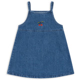 Konges Sløjd x Luksusbaby Denim Blue Magot Strap Dress GOTS