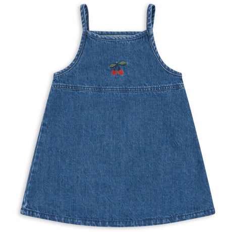 Konges Sløjd x Luksusbaby Denim Blue Magot Strap Dress GOTS