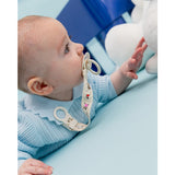 Bibs X Moomin Ivory/sage Colour Smokk & Loop Clip Gift Sett Latex