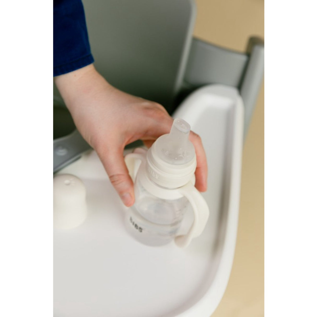 Bibs Ivory Baby Sippy Flaske Spout Round Silikon Slow Flow