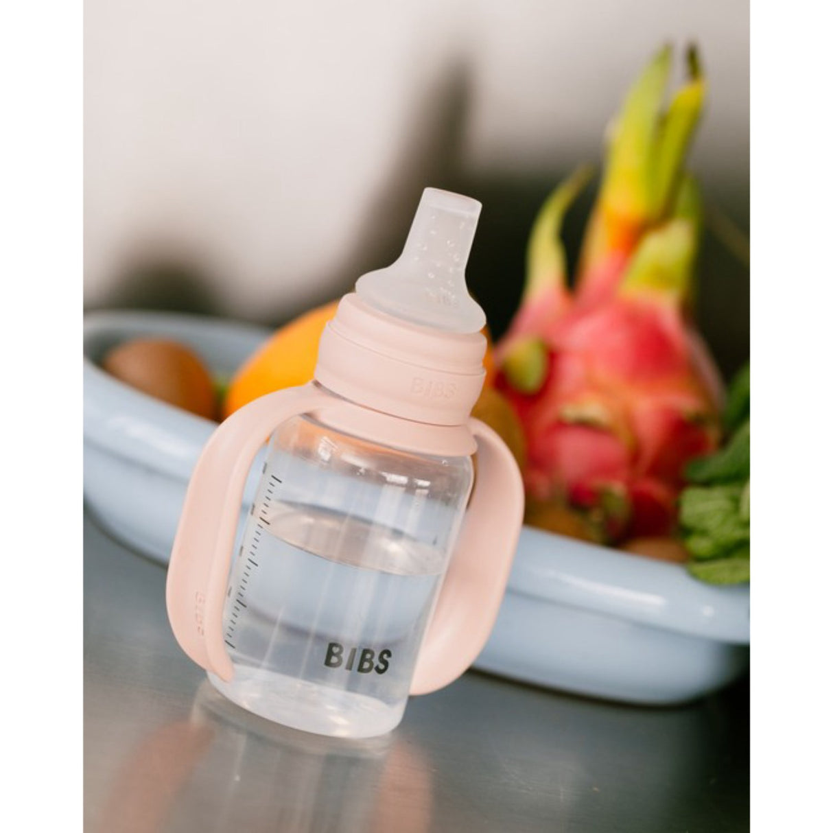 Bibs Blush Baby Sippy Flaske Spout Round Silikon Slow Flow