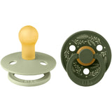 Bibs Sage/Hunter Green Smokk Colour Holiday Leaf 2-Pakning Latex