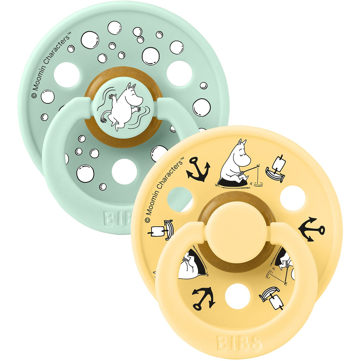 Bibs X Moomin Nordic Mint Mix Smokk Colour 2-Pakning Sailing Latex