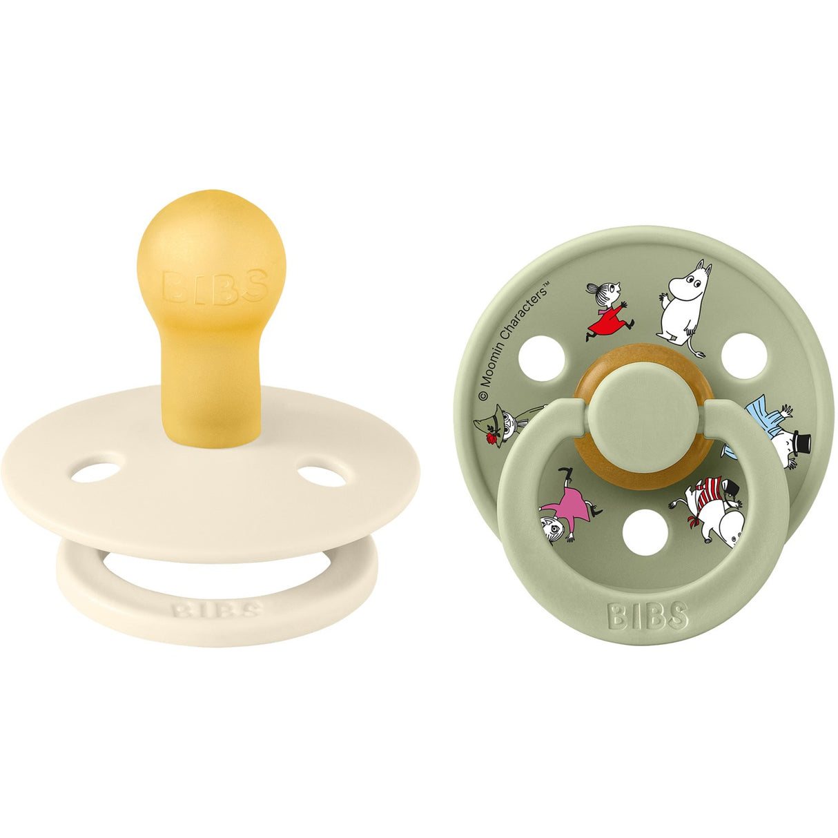 Bibs X Moomin Ivory Mix Smokk Colour 2-Pakning Friends Latex