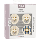 Bibs Pin Ivory Vanilla Mix/Pin Ivory Steel Blue Mix Smokk Studio Colour 4-Pakke Latex