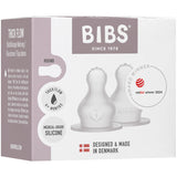 Bibs Baby Flaske Nipple Round Silikon 2-Pakning Thick Flow