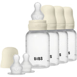 Bibs Ivory Baby Flaske Round Silikon 4-Pakke