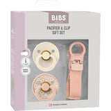 Bibs Blush Colour Smokk & Loop Clip Gift Sett Latex