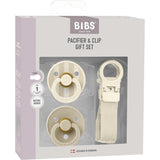 Bibs Ivory Colour Smokk & Loop Clip Gift Sett Latex