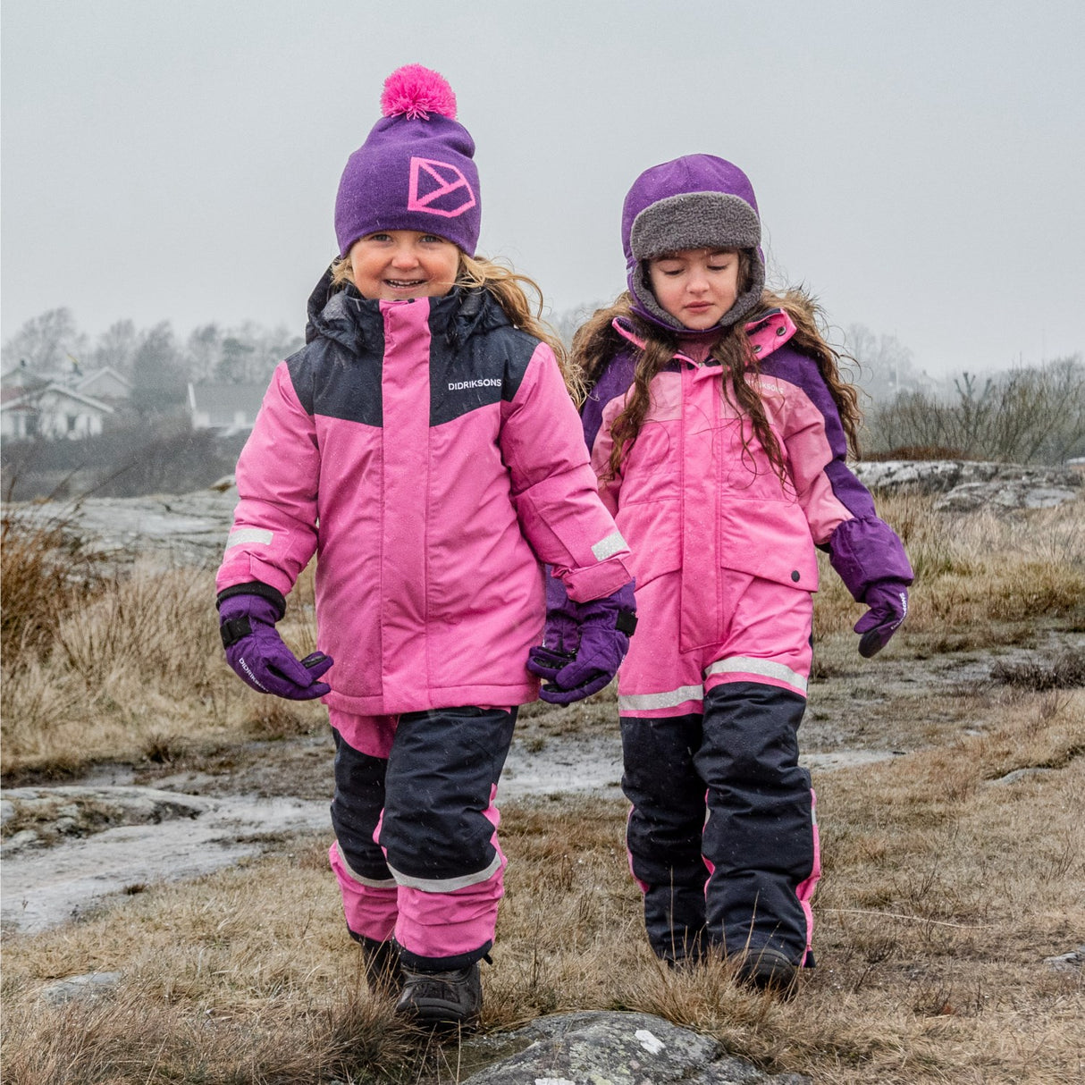 Didriksons Sweet Pink Skare Kids Sett