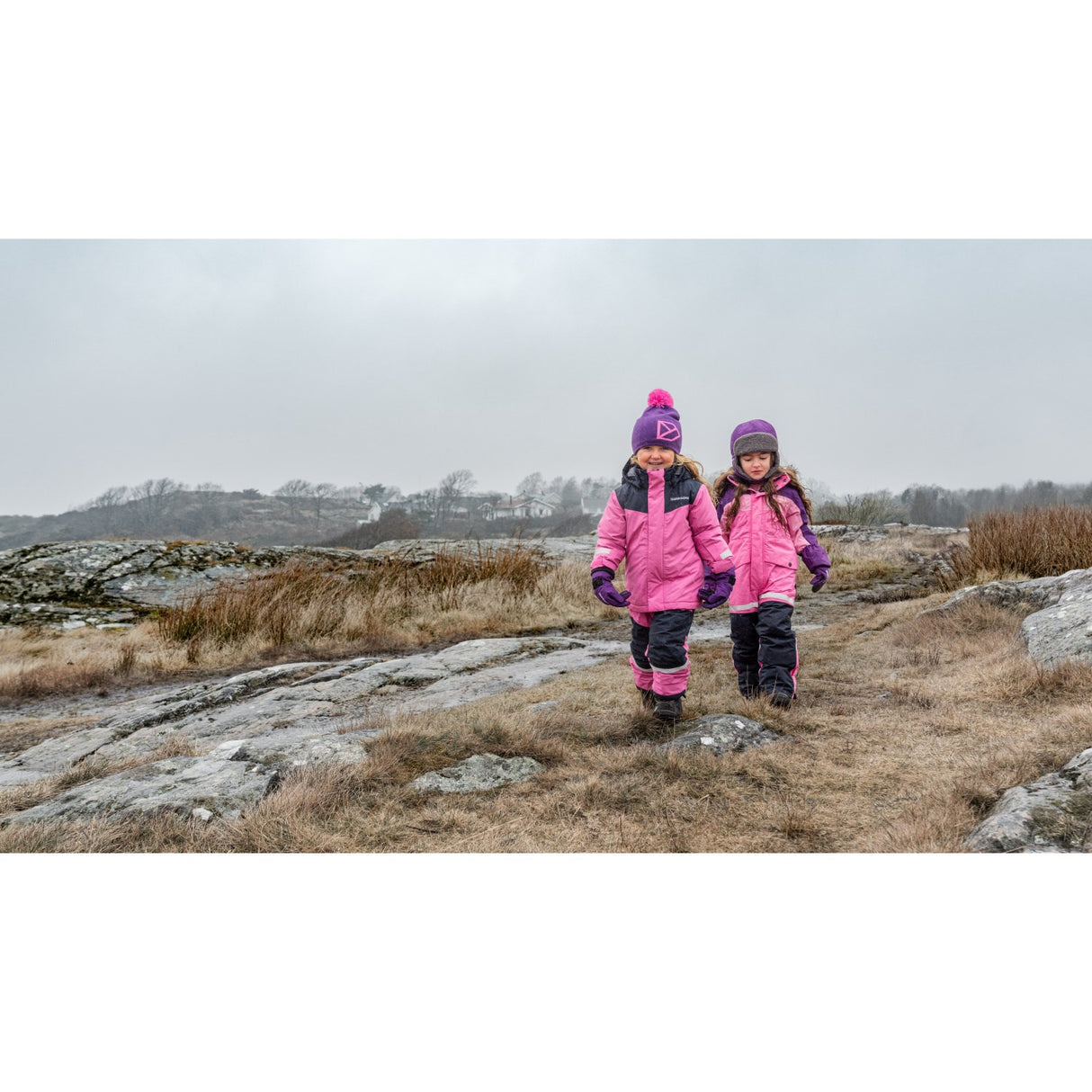Didriksons Sweet Pink Skare Kids Sett