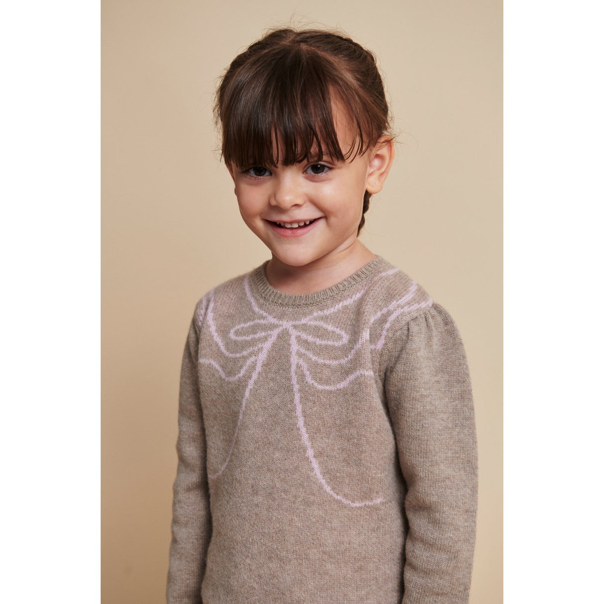 COPENHAGEN COLORS Sand/Bubblegum Comb. Cashmere Bue Deco Bluse