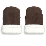 KongWalther Chocolate Brown Faux Suede Østerbro Hansker