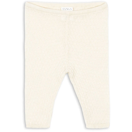 Konges Sløjd Fanga Antique White Venti Pointelle Bukser GOTS