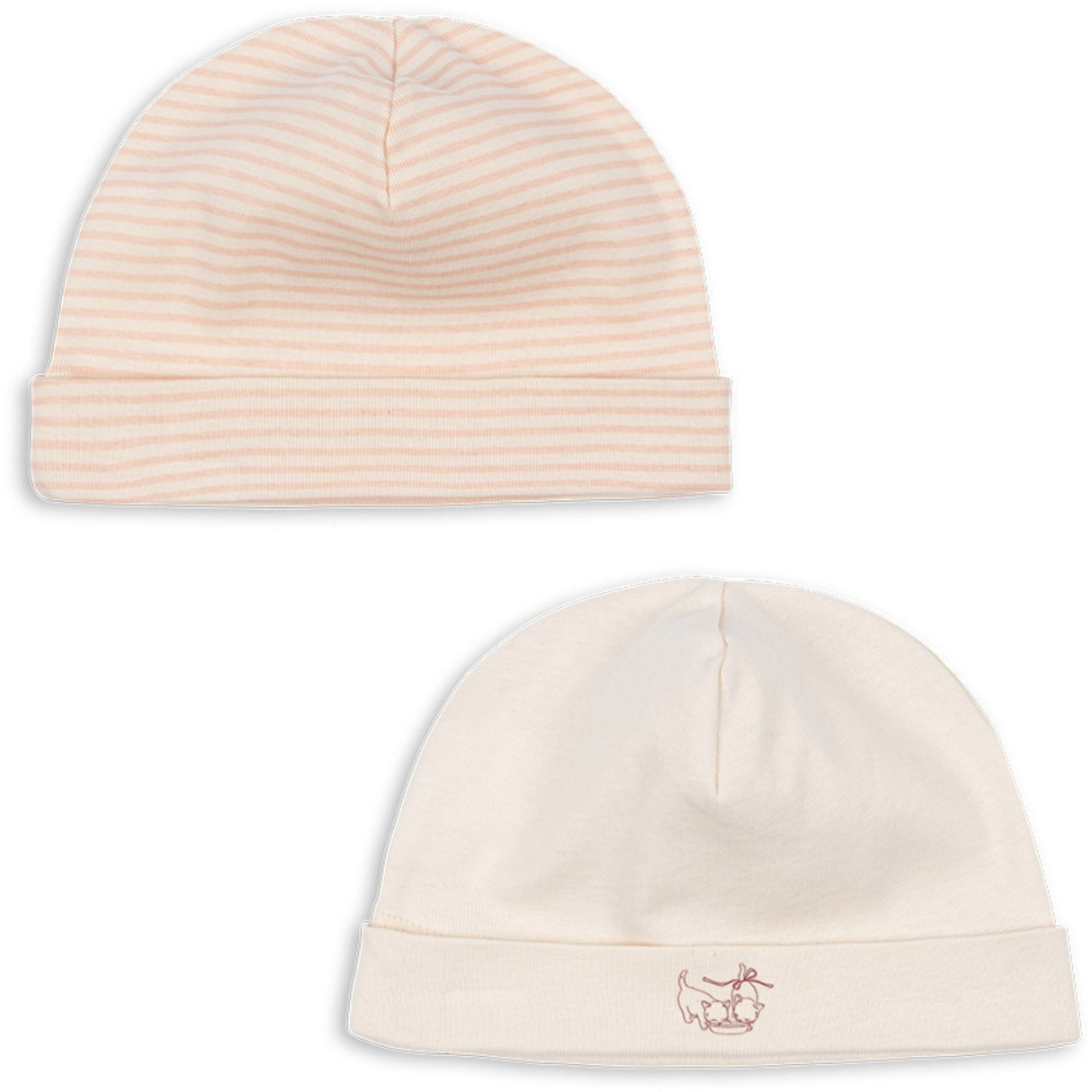 Konges Sløjd Fanga Blush Mix Fio Stripe 2 Pakke Beanie OCS