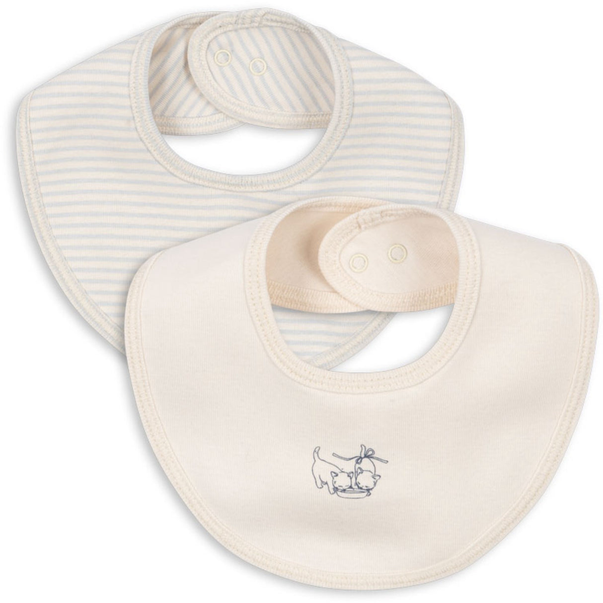 Konges Sløjd Fanga Blue Mix Fio Stripe 2 Pakke Hakesmekke OCS