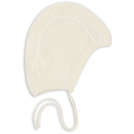 Konges Sløjd Fanga Antique White Venti Strikk Lue GOTS