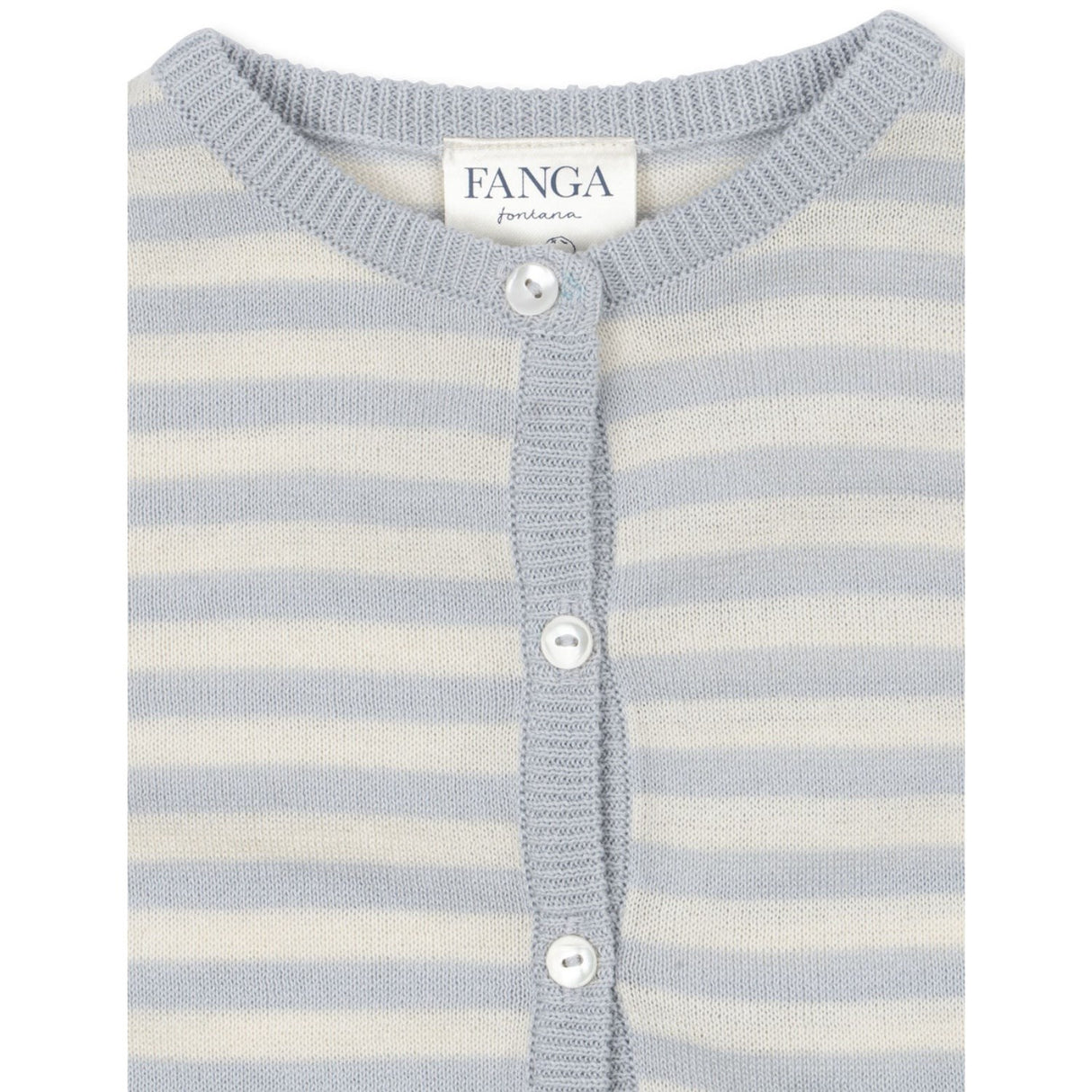 Konges Sløjd Fanga Gray Dawn Venti Strikk Cardigan GOTS