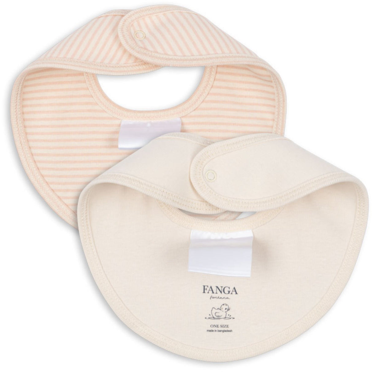 Konges Sløjd Fanga Blush Mix Fio Stripe 2 Pakke Hakesmekke OCS