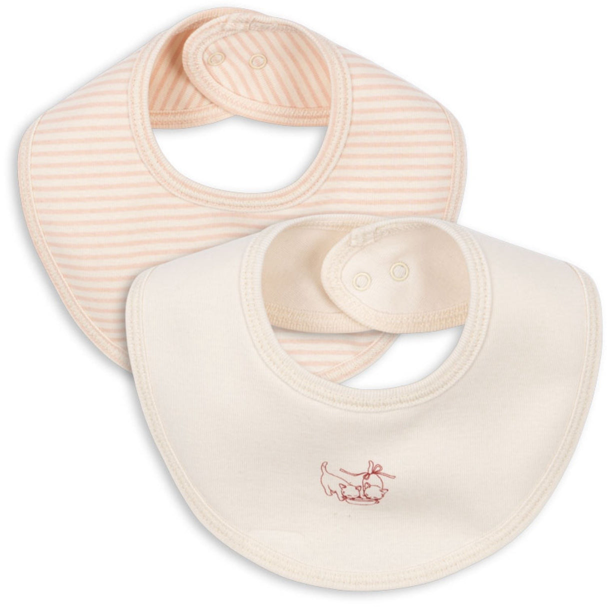 Konges Sløjd Fanga Blush Mix Fio Stripe 2 Pakke Hakesmekke OCS