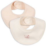 Konges Sløjd Fanga Blush Mix Fio Stripe 2 Pakke Hakesmekke OCS