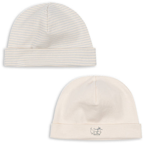 Konges Sløjd Fanga Blue Mix Fio Stripe 2 Pakke Beanie OCS